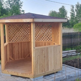 Беседка Теплица 6 углов 3.5м
Беседка размером 3.5 метра по углам идеально подходит для участков с...