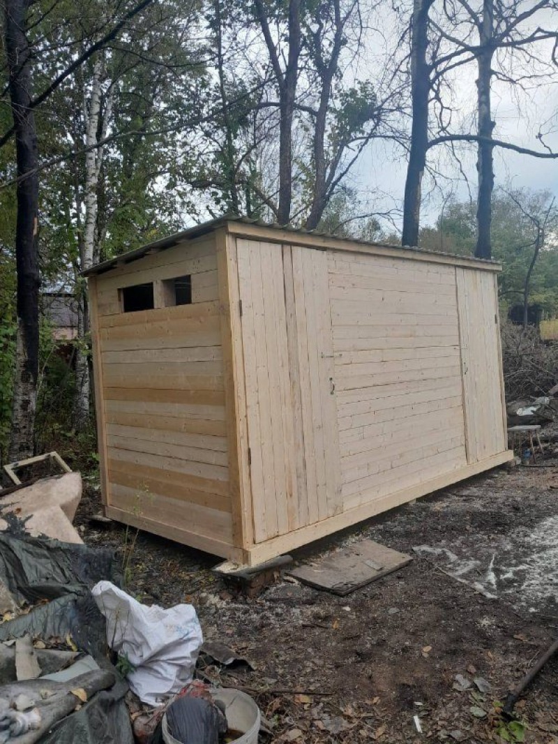 Хозблок из доски 3х3м